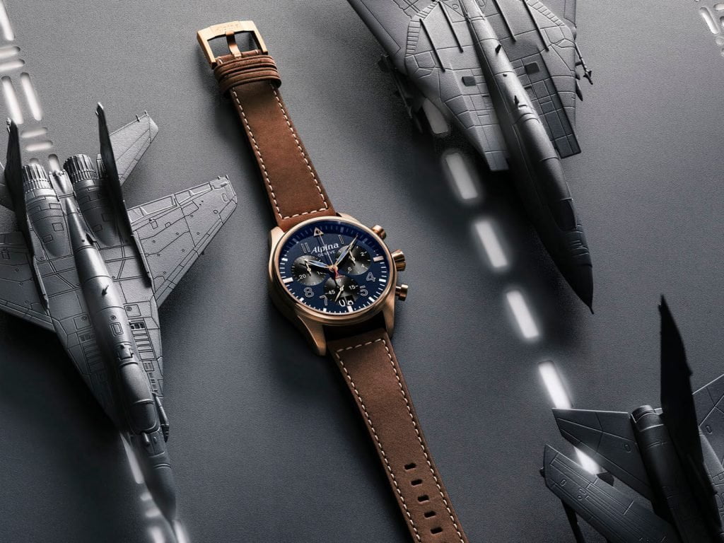 Frederique Constant Startimer Pilot Quartz Chronograph Big Date aviones 44