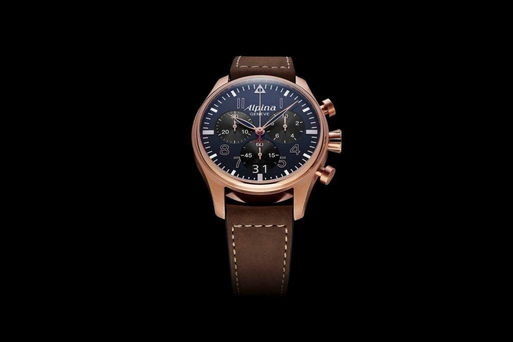 Frederique Constant Startimer Pilot Quartz Chronograph Big Date front 44