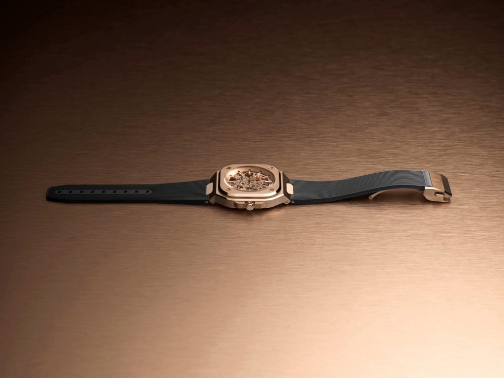 Bell & Ross BR 05 Skeleton Gold lado