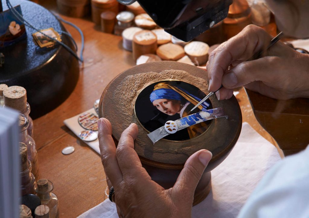 heron Constantin Les Cabinotiers Sonería Westminster Tributo a Johannes Vermeer esmalte 1