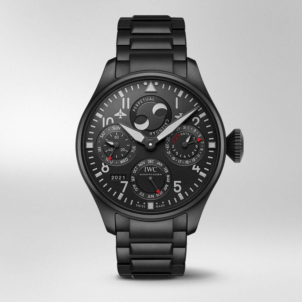 Gran Reloj de Aviador Calendario Perpetuo Top Gun Ceratanium 1