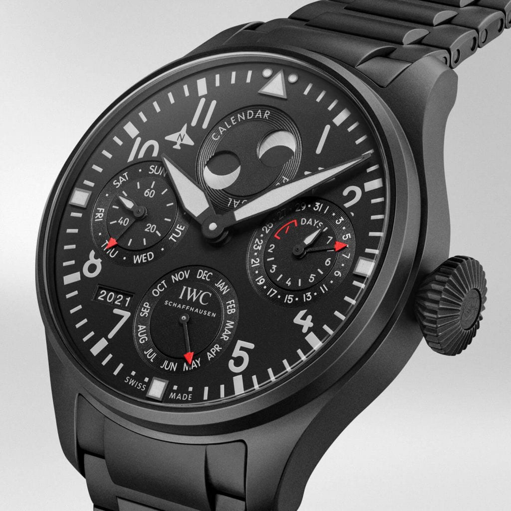 Gran Reloj de Aviador Calendario Perpetuo Top Gun Ceratanium 2