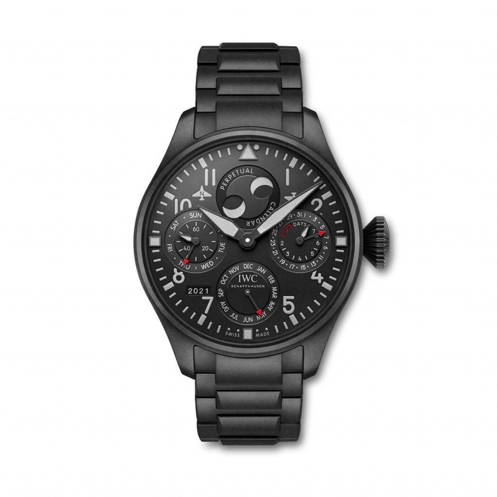 Gran Reloj de Aviador Calendario Perpetuo Top Gun Ceratanium 6