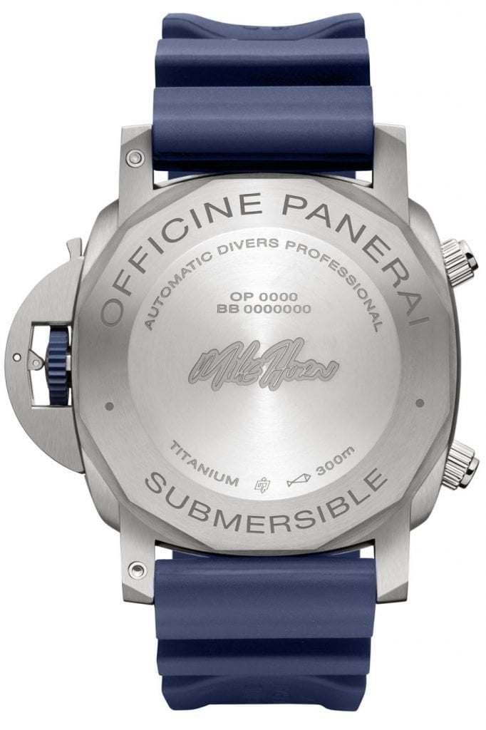 Panerai Submersible Chrono Flyback Mike Horn (PAM012919 back