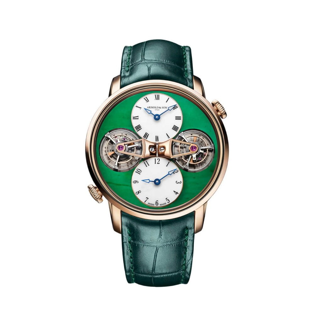 Arnold & Son Double Tourbillon Jade Sol Verde 4