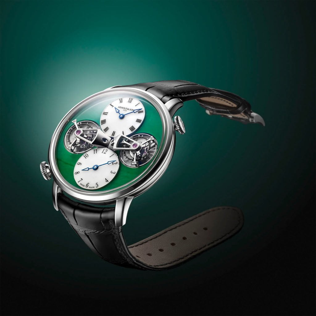Arnold & Son Double Tourbillon Jade Sol Verde 3