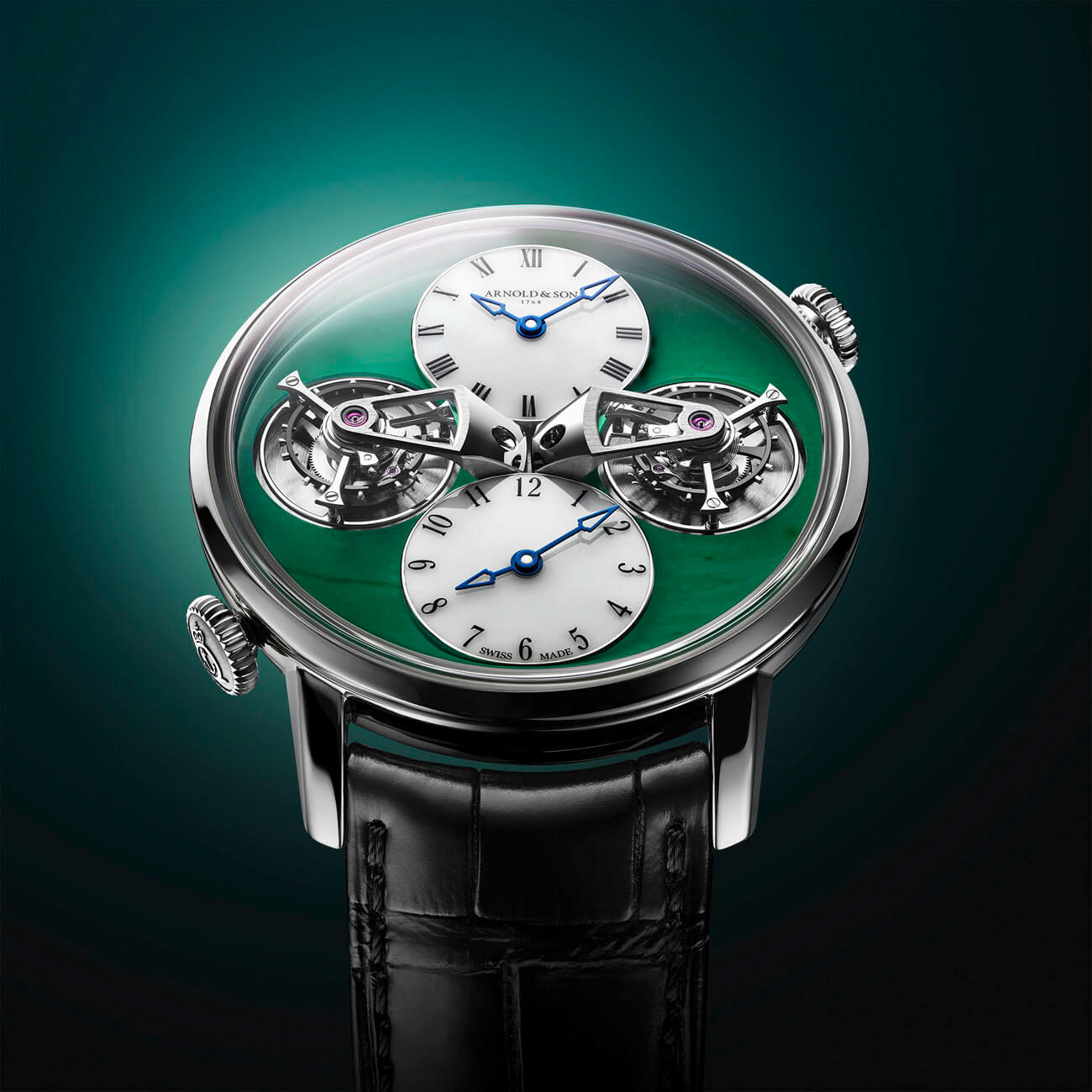 Arnold & Son Double Tourbillon Jade Sol Verde 1