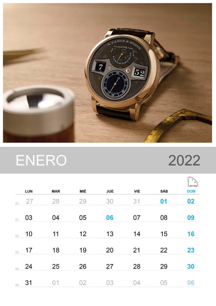 Calendario 2022 de Debajo del Reloj 1