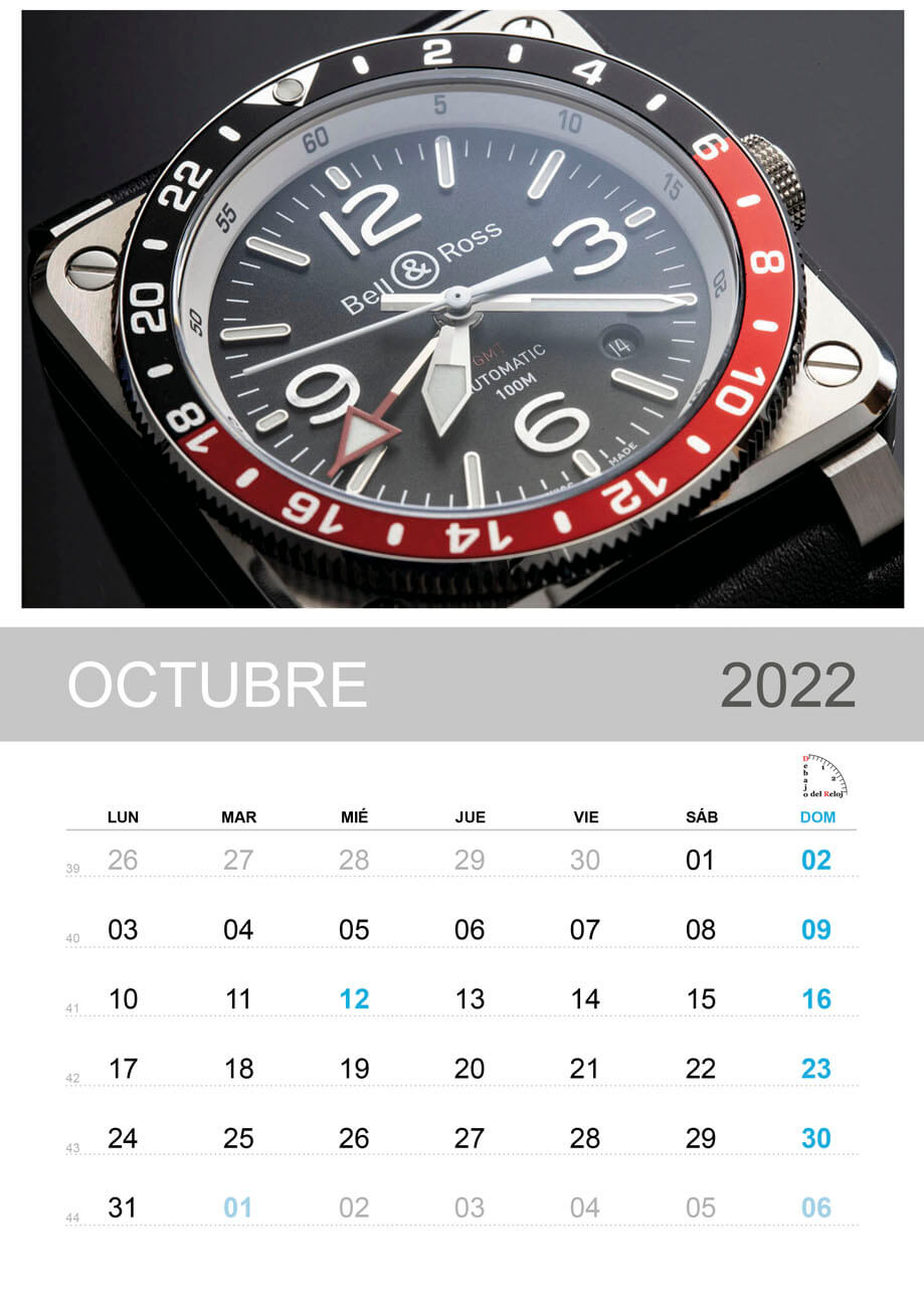 Calendario 2022 de Debajo del Reloj 10