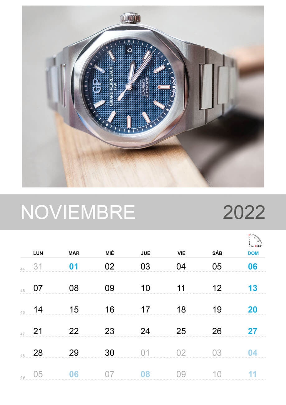 Calendario 2022 de Debajo del Reloj 11