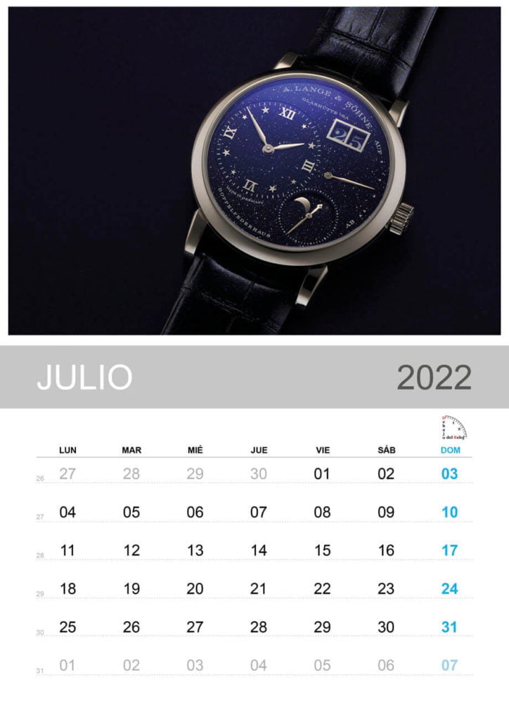 Calendario 2022 de Debajo del Reloj 7