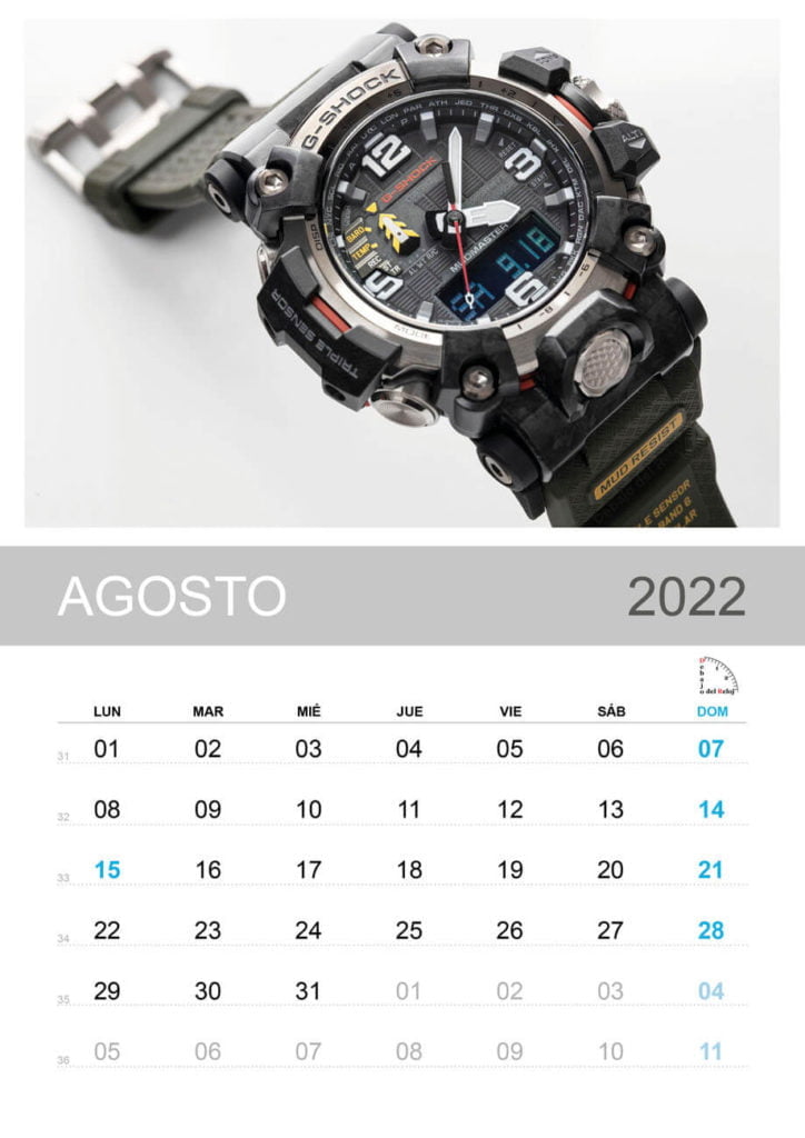 Calendario 2022 de Debajo del Reloj 8
