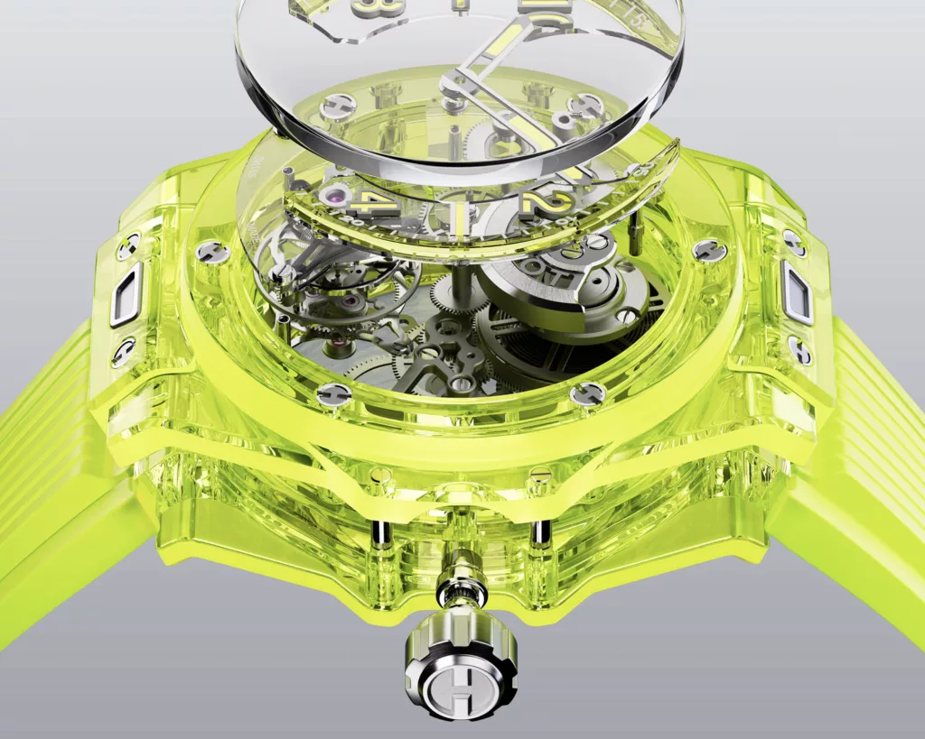 Hublot Big Bang Tourbillon Automatic Saxem Yellow Neon 6