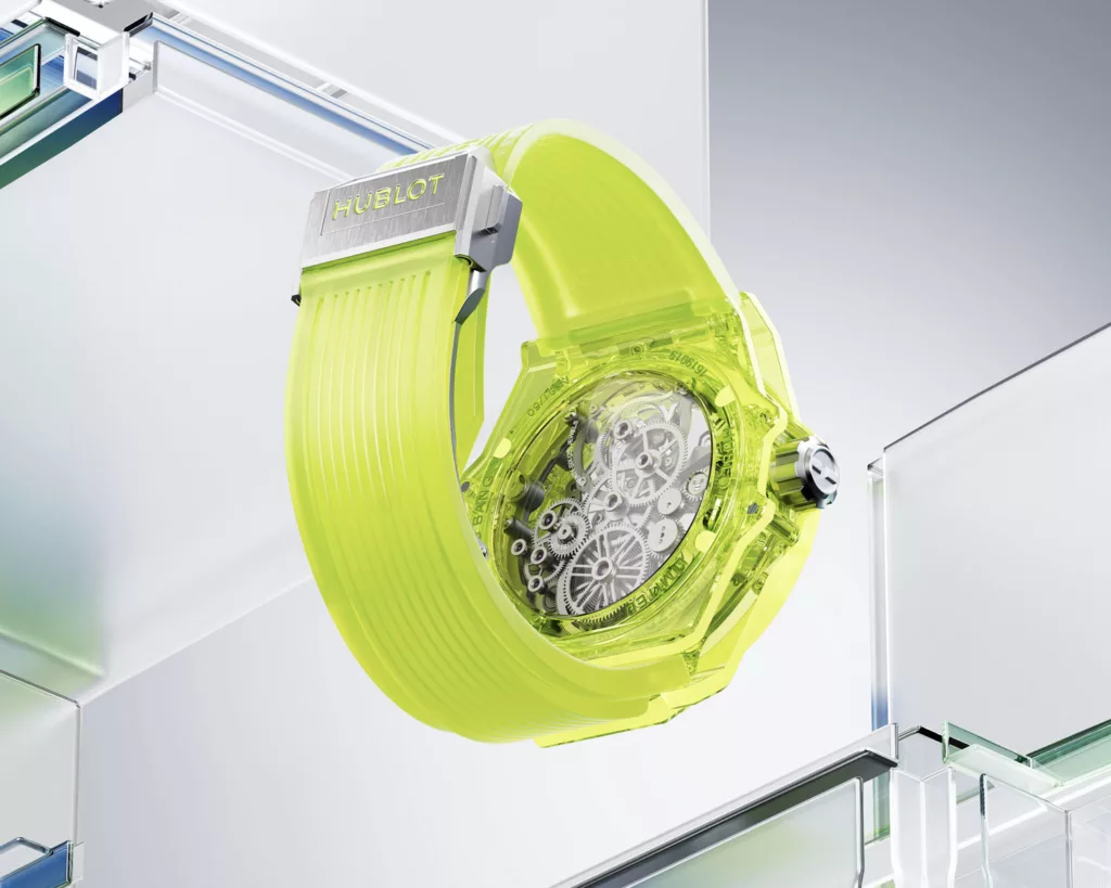 Hublot Big Bang Tourbillon Automatic Saxem Yellow Neon 4