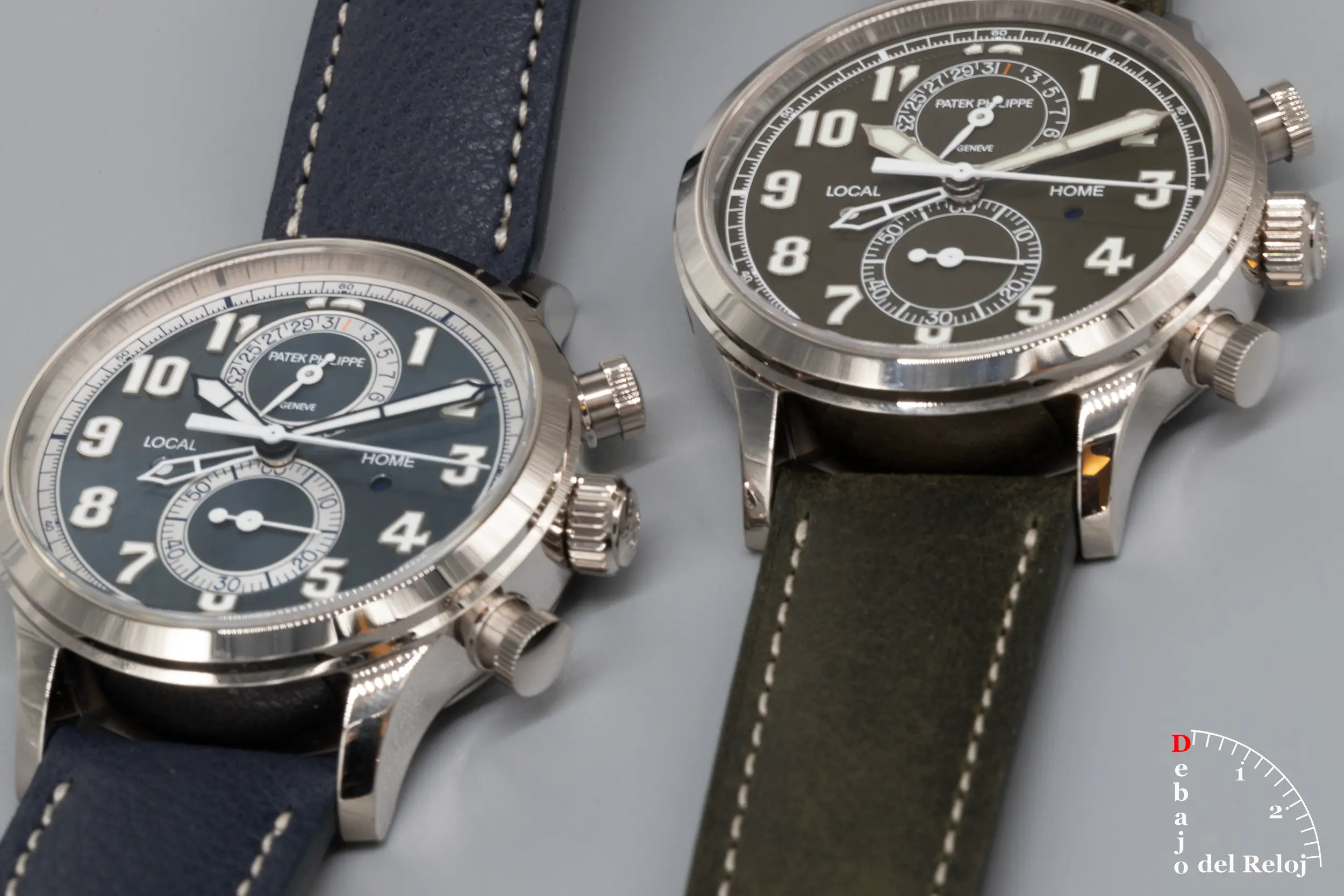 Patek Philippe Calatrava Pilot Travel Time Cronografo 5924G Debajo del Reloj