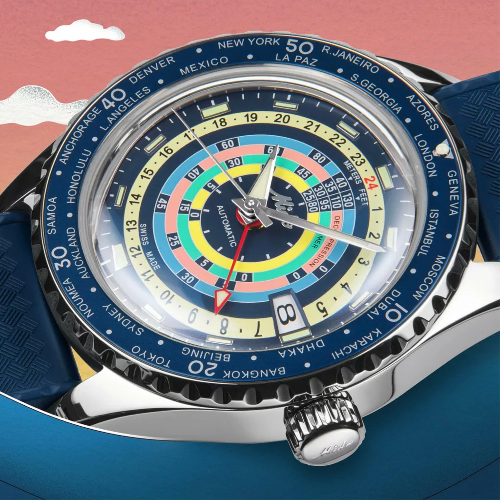 Mido Ocean Star Decompression Worldtimer 8
