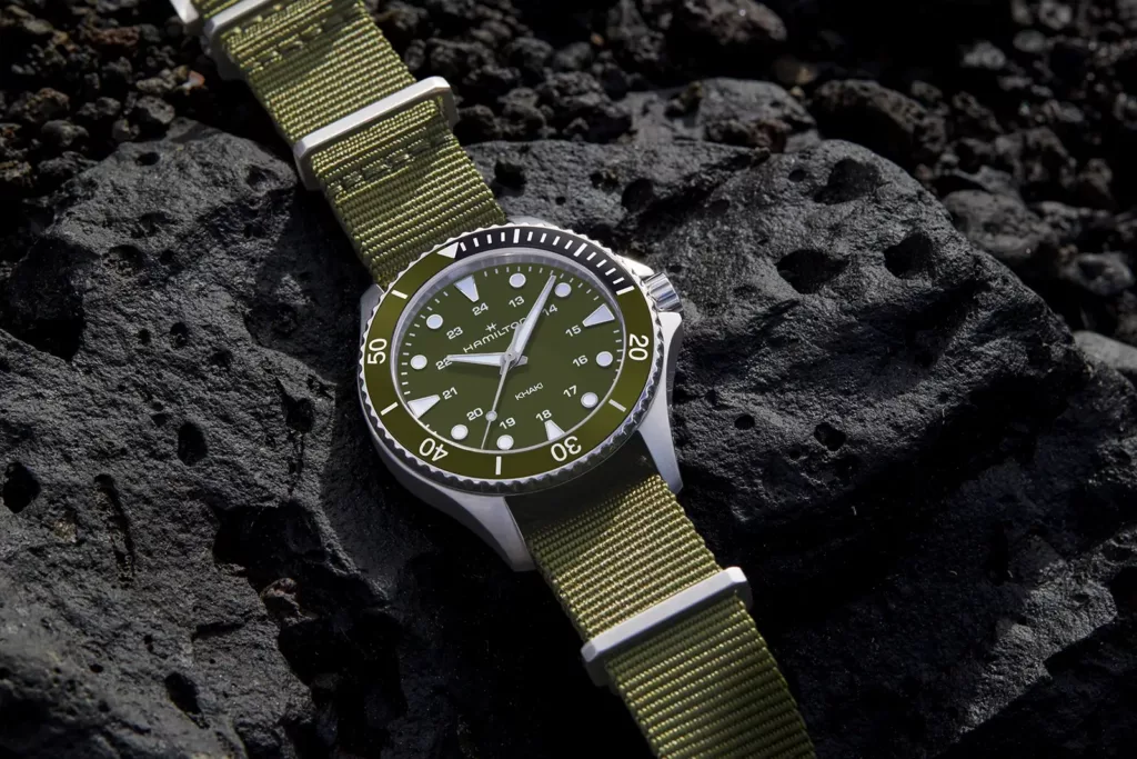 Hamilton Khaki Navy Scuba en Verde 6