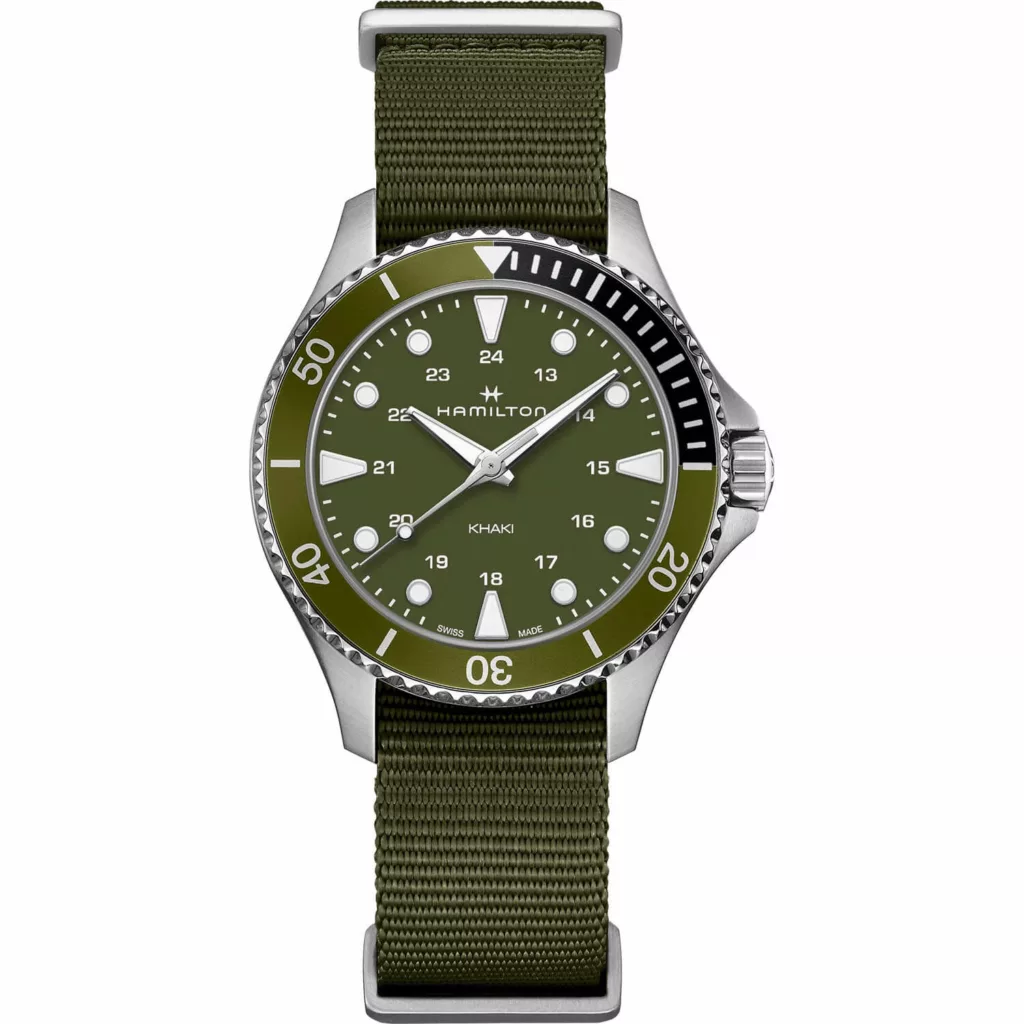 Hamilton Khaki Navy Scuba en Verde 4