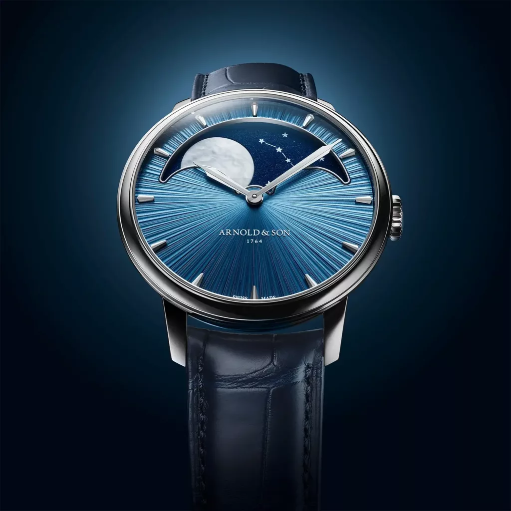 Arnold & Son Perpetual Moon 41.5 Platinum Celestial Blue 4