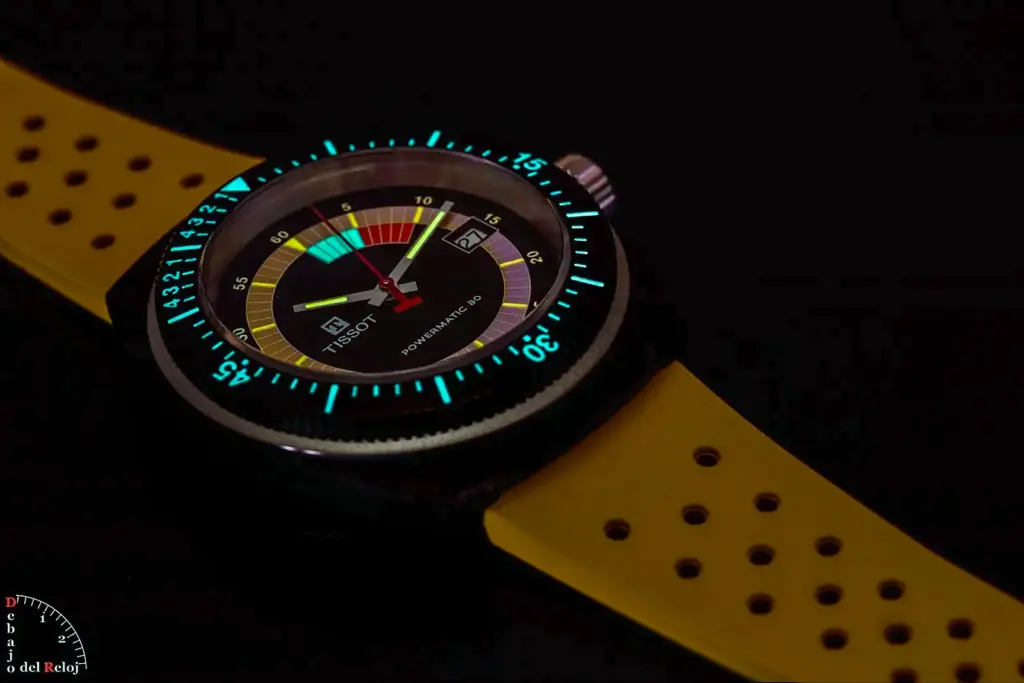 Tissot Sideral low-light lume shot
