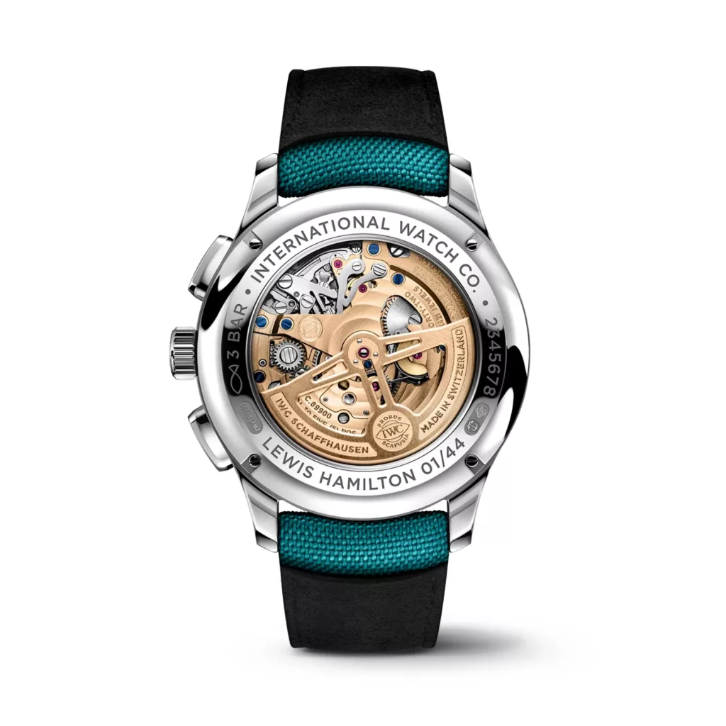 IWC Portugieser Tourbillon Rétrograde Chronograph Lewis Hamilton back