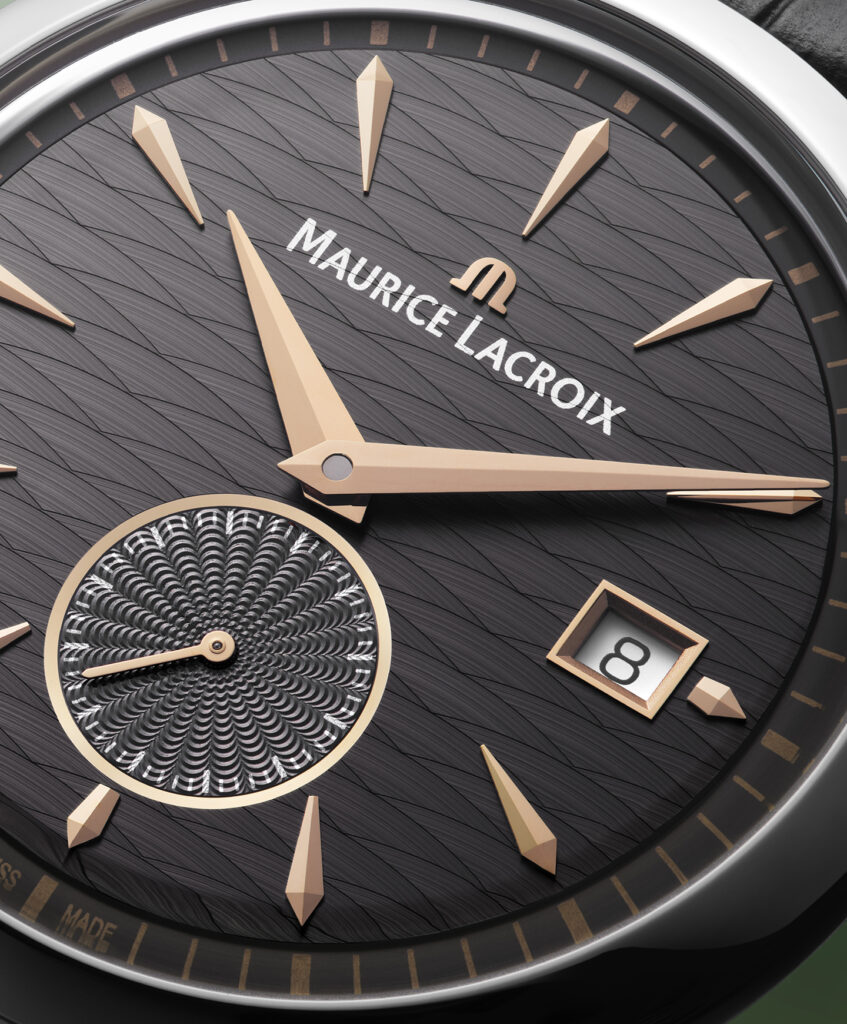 fotografía de la esfera del reloj Maurice Lacroix 1975 Legacy edición saignelégier - Debajo del Reloj