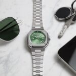 Reloj Bell & Ross BR-05 GMT Green Steel con esfera verde salvia y caja de acero