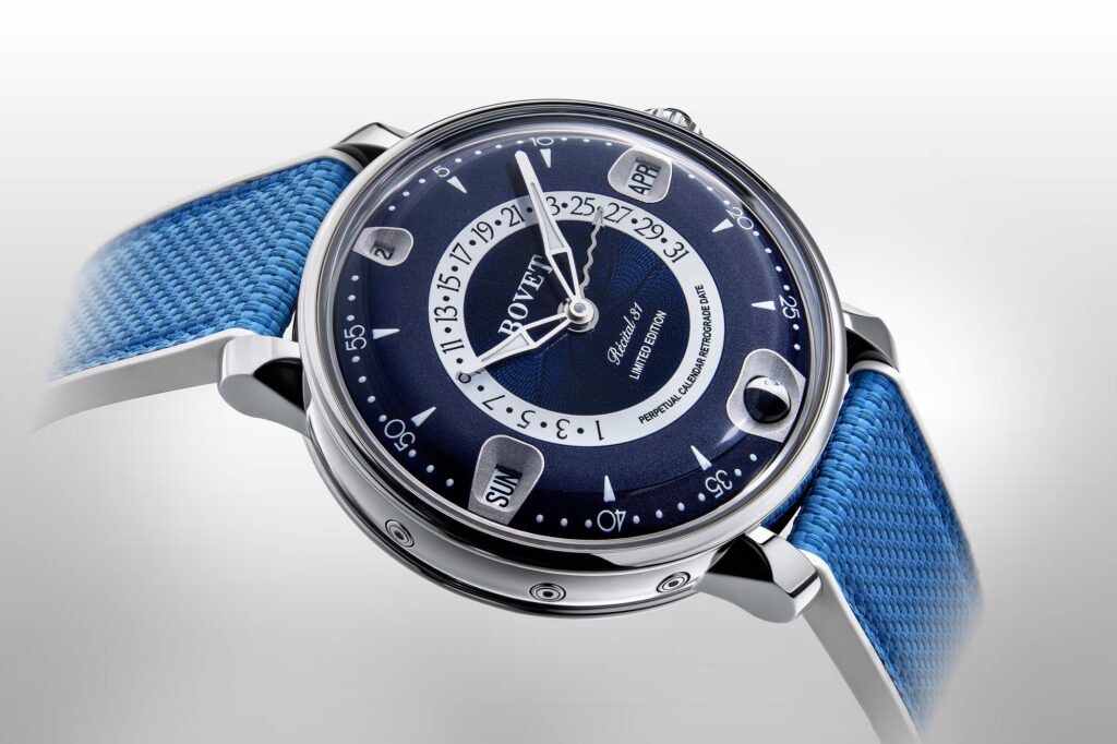 Reloj BOVET Récital 31 con calendario perpetuo retrógrado y fase lunar esférica.