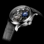 Reloj H. Moser & Cie. Endeavour Minute Repeater Cylindrical Tourbillon Skeleton Cosmic Rain en titanio.