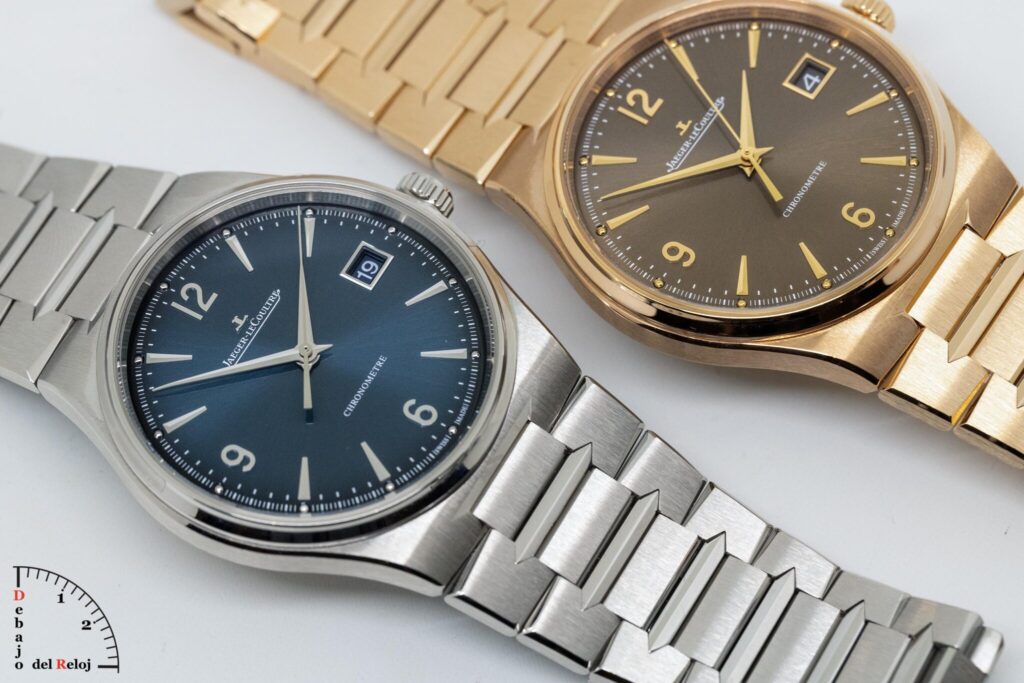 Comparativa del Jaeger-LeCoultre Master Control Chronometre Date en acero inoxidable y en caja de oro rosa de 18 quilates