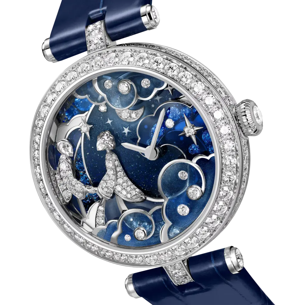 Van Cleef & Arpels Lady Rencontre Céleste (Ref. VCARPERY00) inclinado