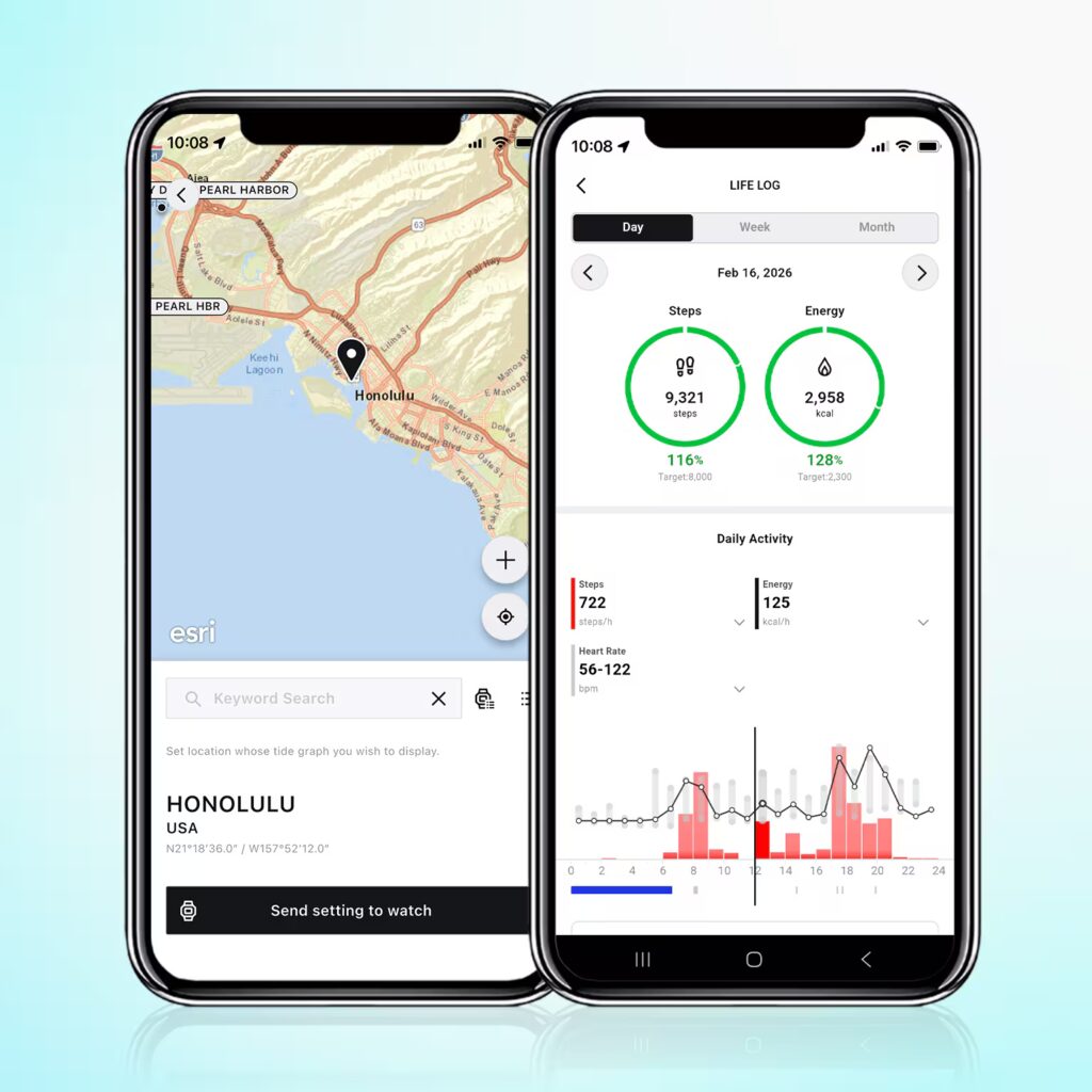 Funciones de conectividad Smartphone Link con la app CASIO WATCHES