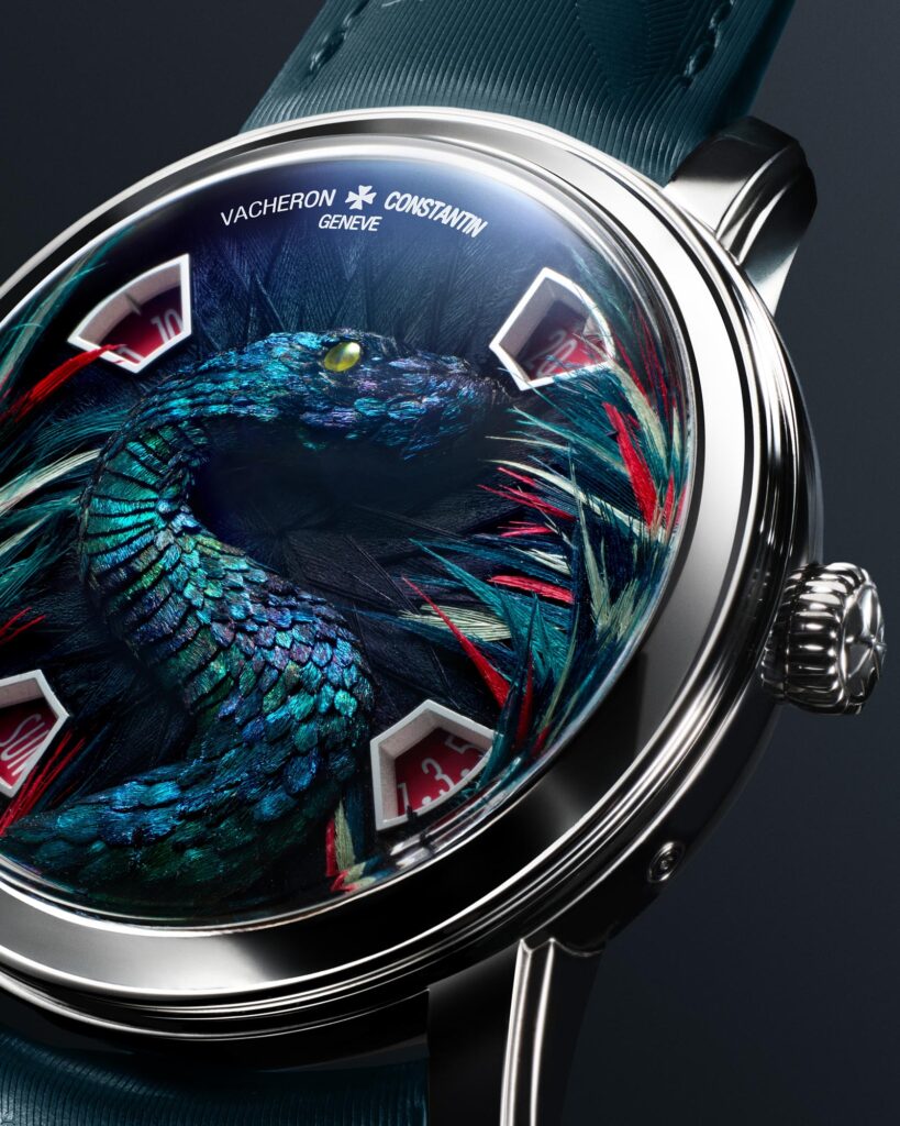 Vacheron Constantin Métiers d’Art Tribute to the Animal Kingdom serpientes de plumas detalle
