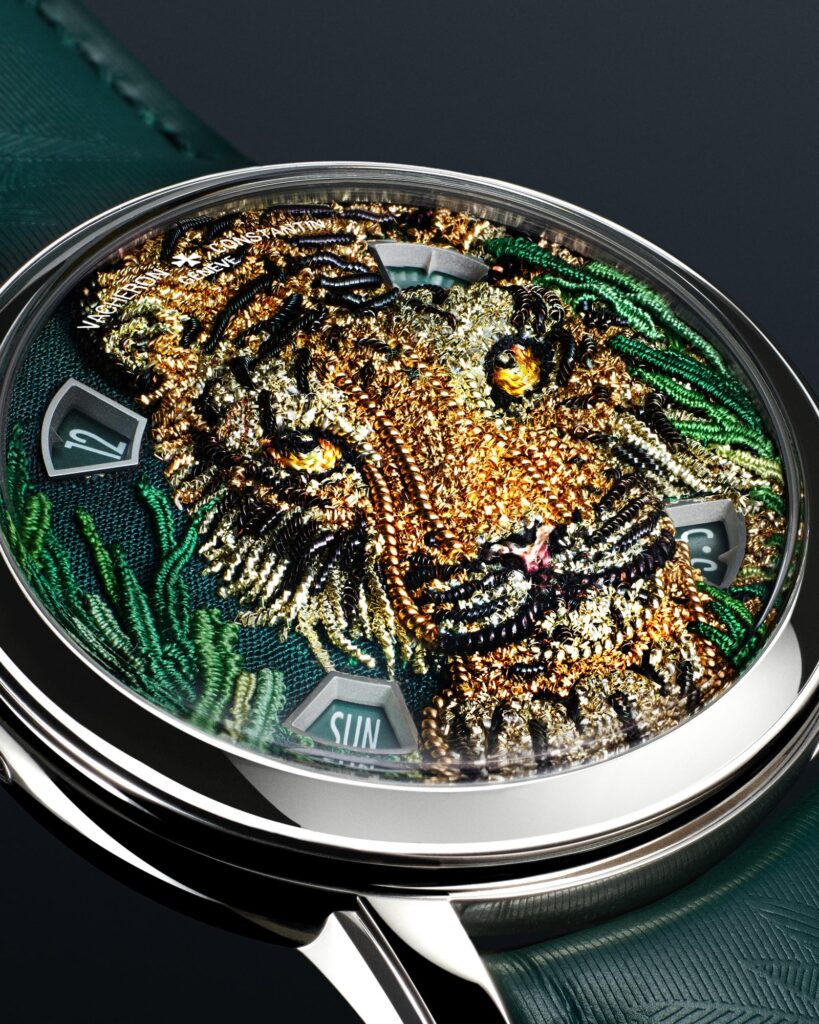 Vacheron Constantin Métiers d’Art Tribute to the Animal Kingdom tigre detalle