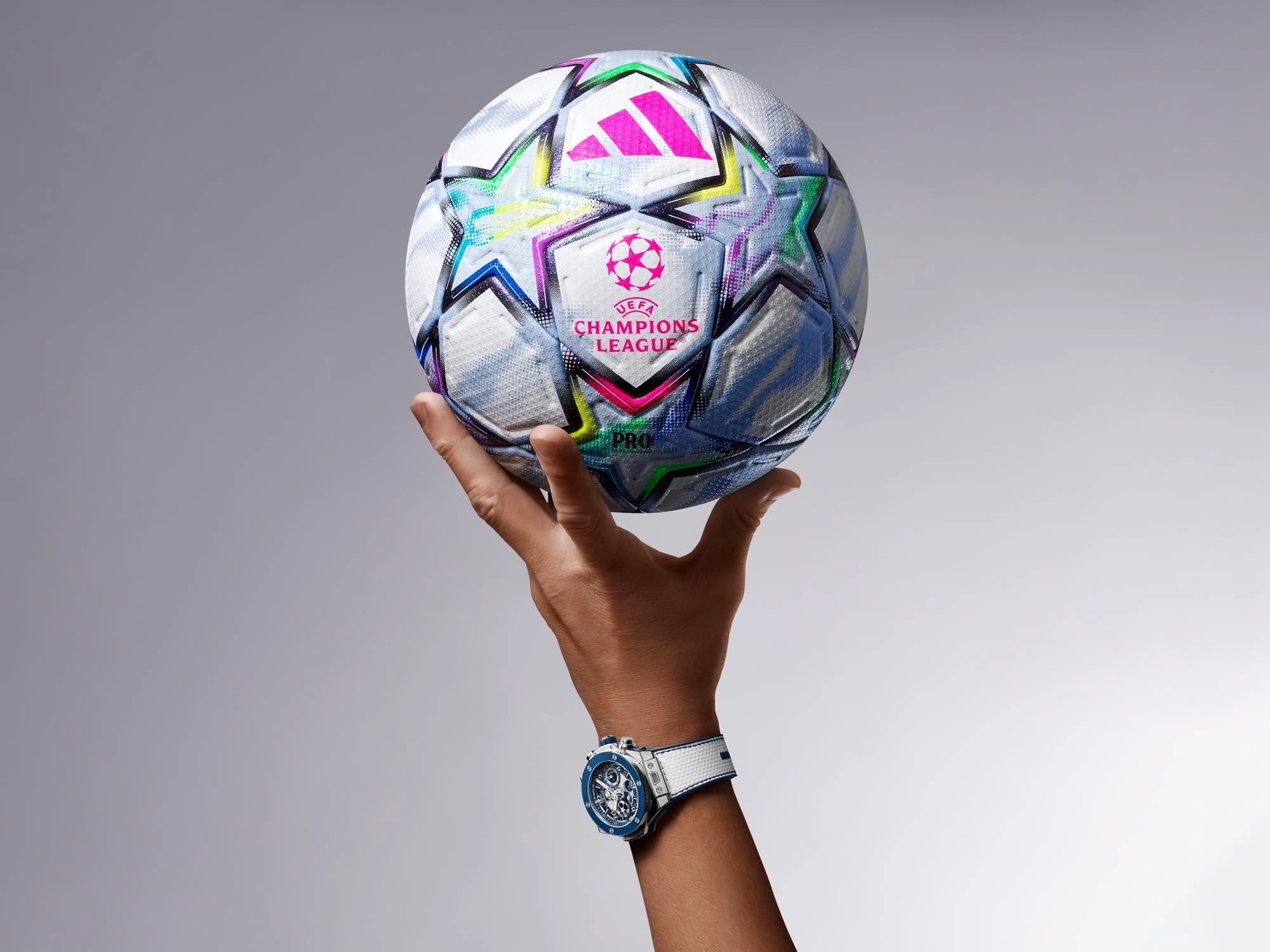 imagen de promoción del Hublot Big Bang Reloaded UEFA Champions League 2026