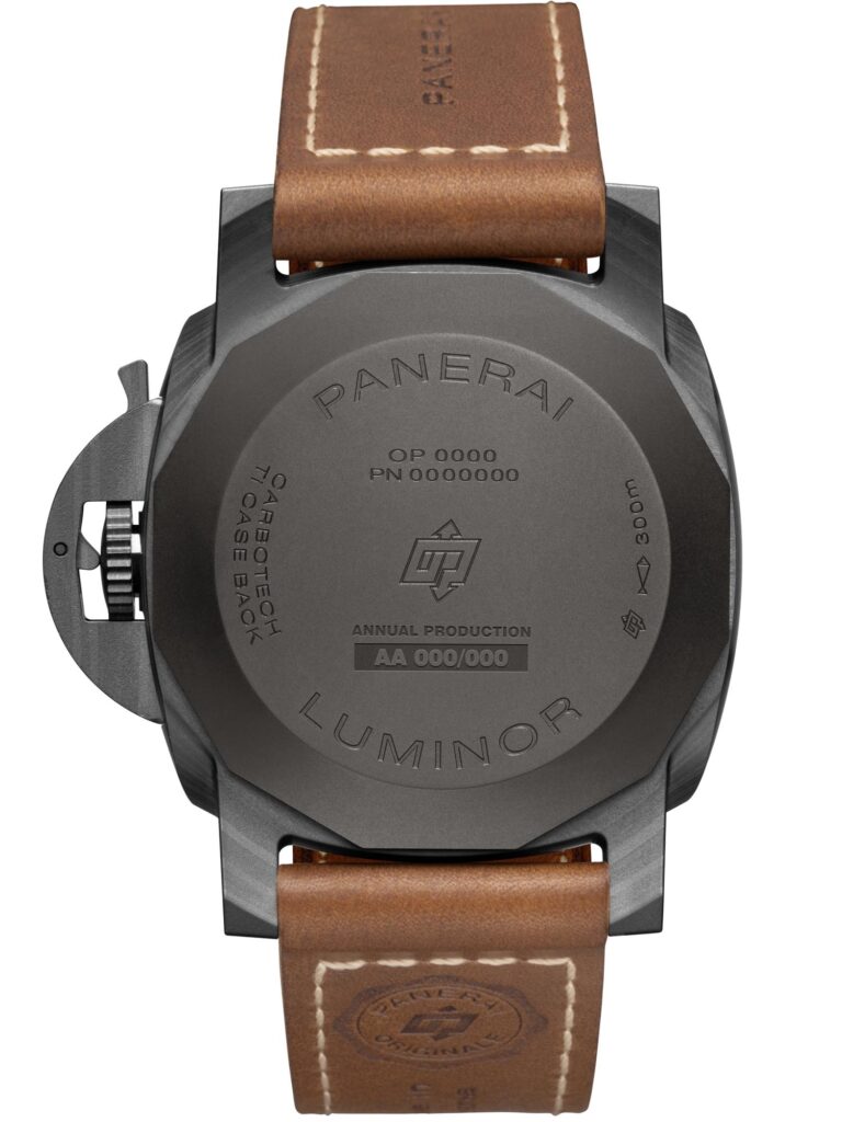 Fondo ciego de titanio DLC Panerai PAM01707