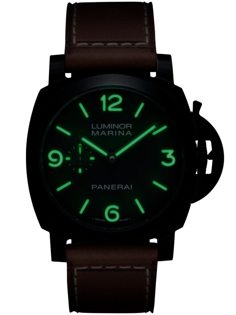 Luminiscencia Super-LumiNova verde Panerai Luminor Marina