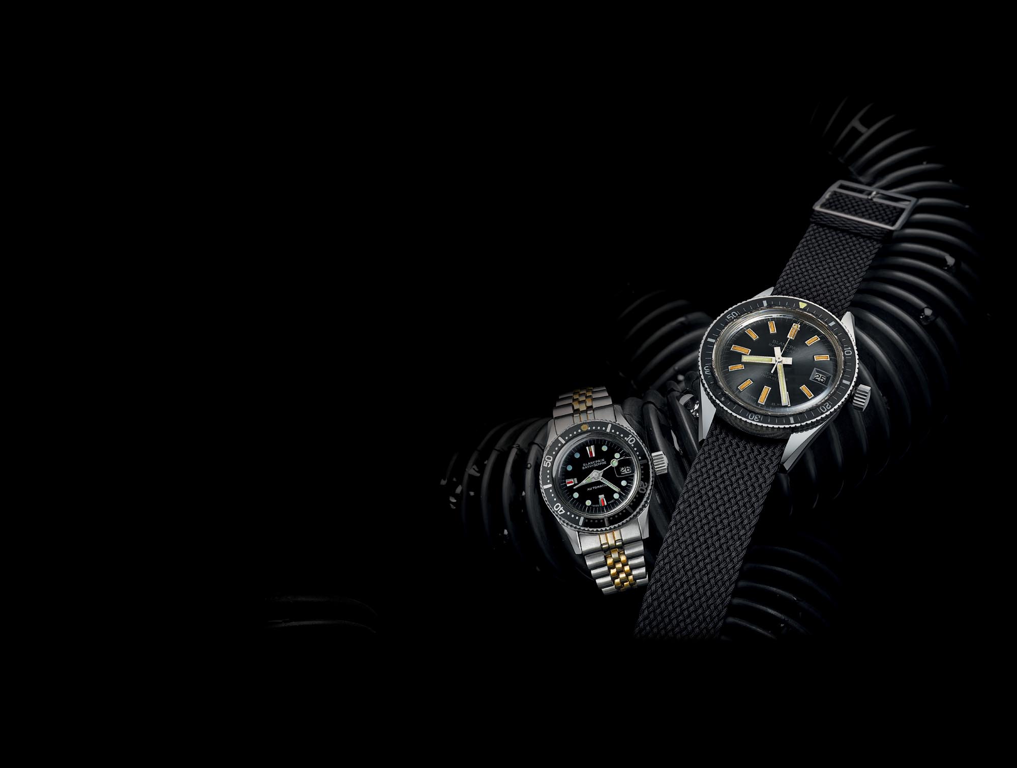 Comparativa histórica de modelos vintage Blancpain Bathyscaphe