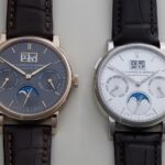 Pareja de relojes A. Lange & Söhne Saxonia Calendario Anual en oro rosa y oro blanco