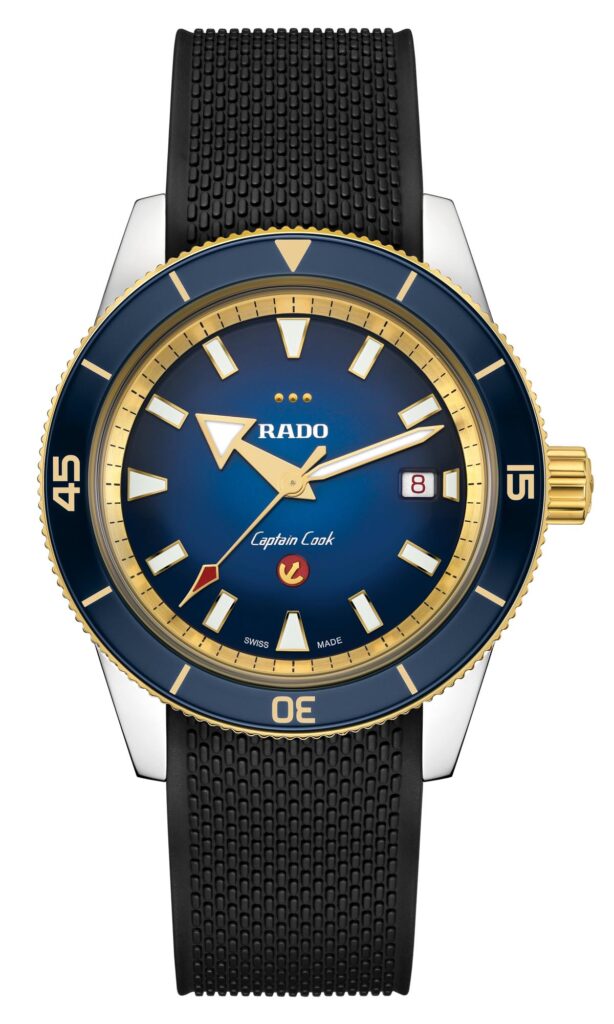 Rado Captain Cook European Cricket con correa de caucho negro
