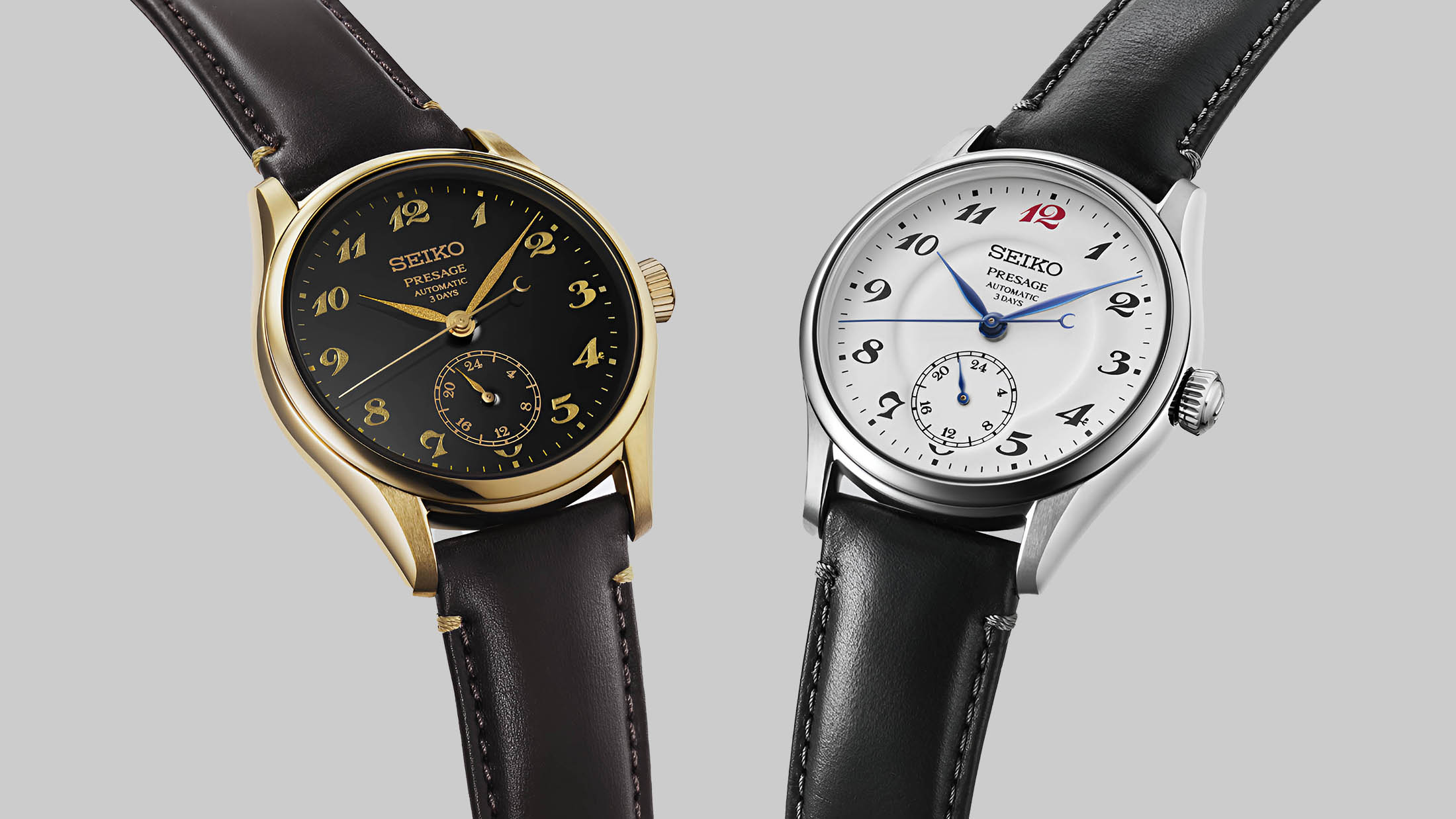 Nuevos relojes Seiko Presage Classic Series Craftsmanship con esfera de esmalte HCC005 y laca Urushi HCC006