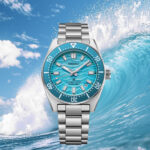 Reloj Seiko Prospex 1965 Heritage Diver Fan-Selected Limited Edition con esfera azul y patrón de ola Wave-Mark