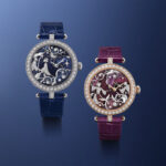 Relojes de alta joyería Van Cleef & Arpels Lady Rencontre y Lady Retrouvailles Célestes con esferas de esmalte y gemas