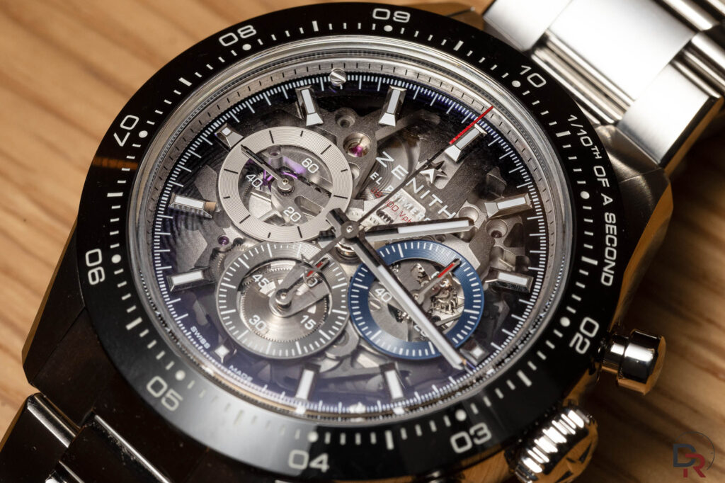 Zenith Chronomaster Sport Skeleton con bisel de cerámica verde y brazalete de acero