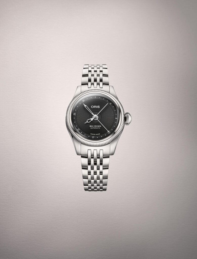 Oris Big Crown Pointer Date 29 mm esfera negra brazalete