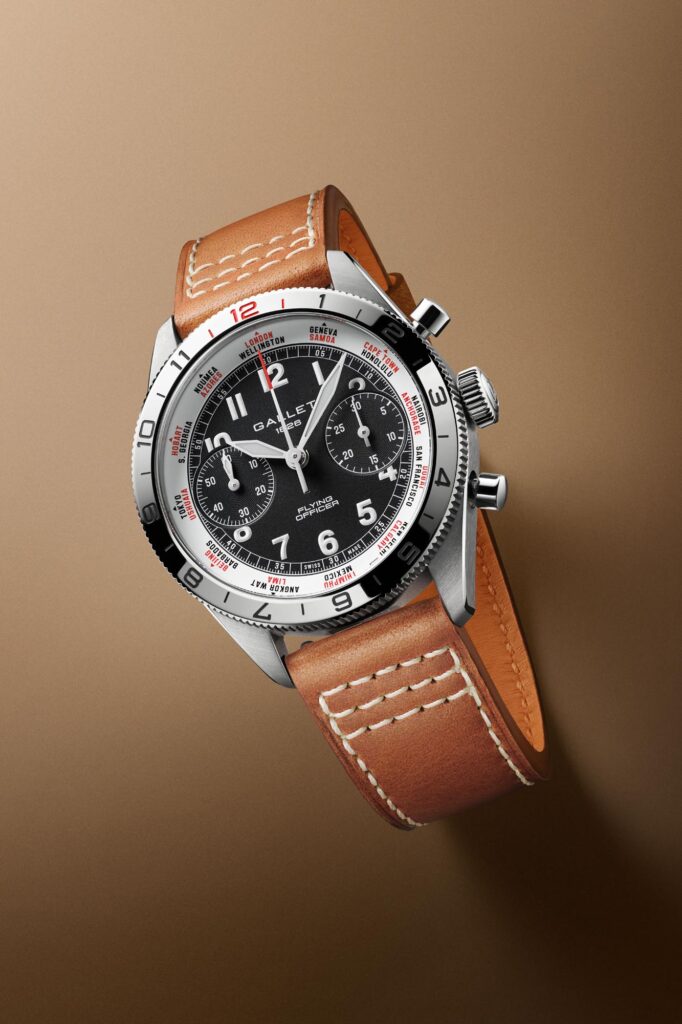 Gallet renace en su 200.º aniversario: Flying Officer 40 crono negro