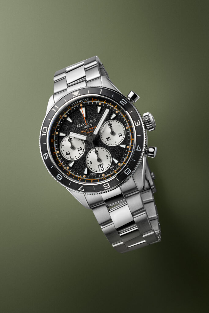 Gallet renace en su 200.º aniversario:multichron pilot negro