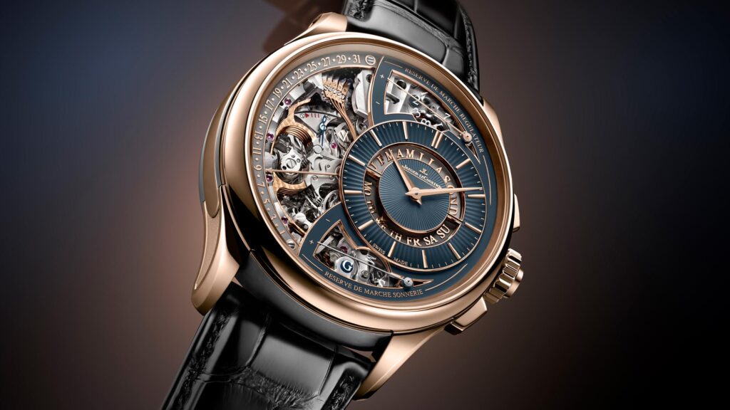Jaeger-LeCoultre Duometre Grande Sonnerie vista de perfil de la caja