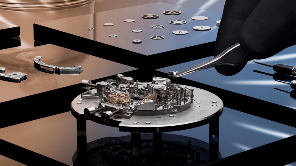 Calibre 182 de Jaeger-LeCoultre detalle del movimiento y tourbillon