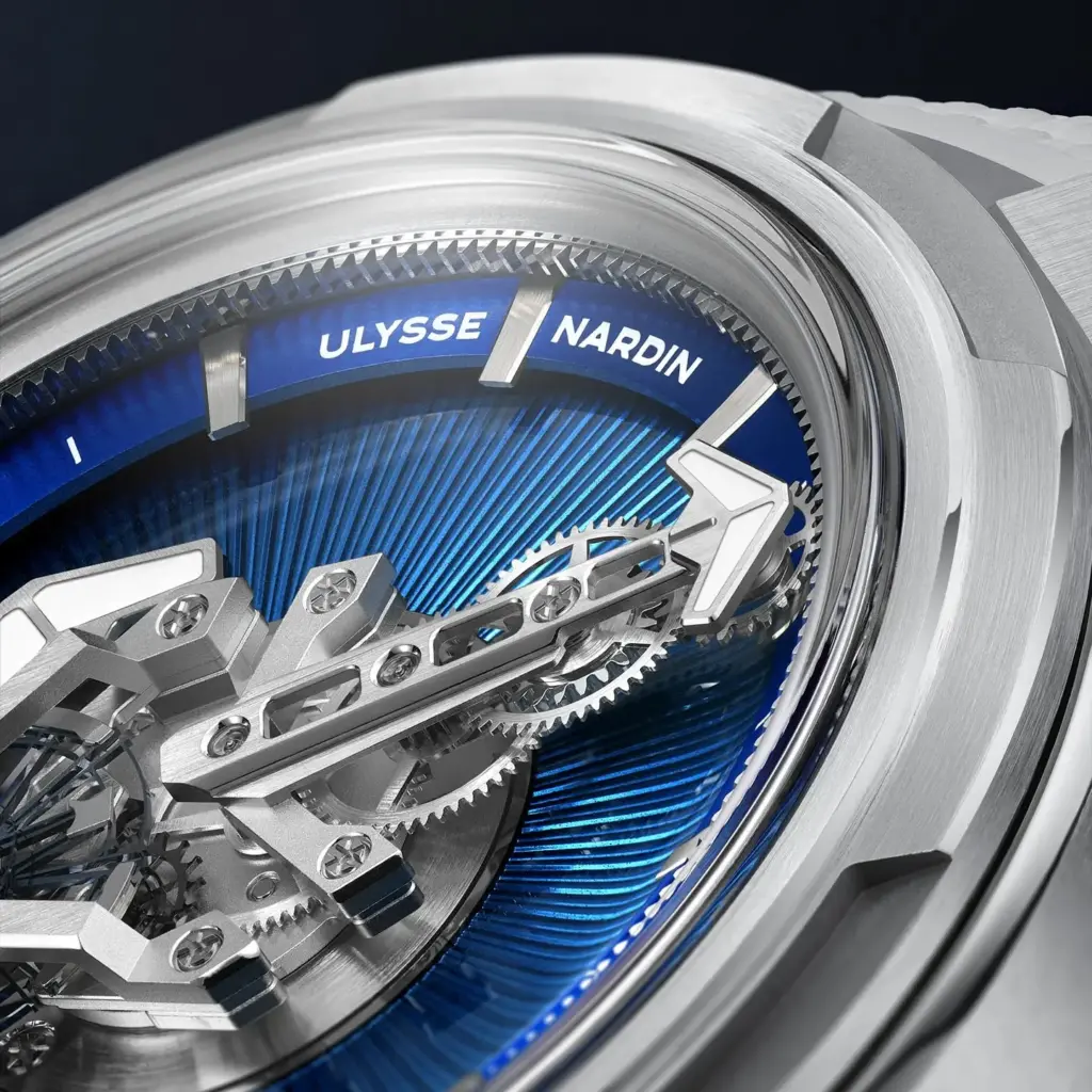 Ulysse Nardin Freak [ONE Blue Enamel] detalle